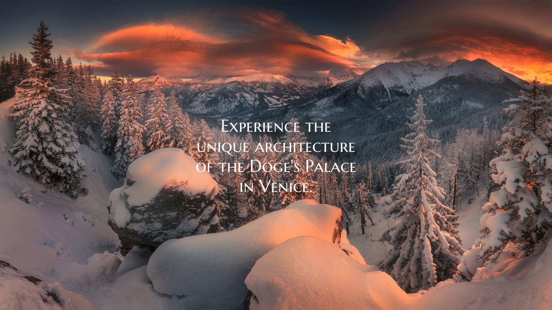Experience the unique architecture of the Doge's P...