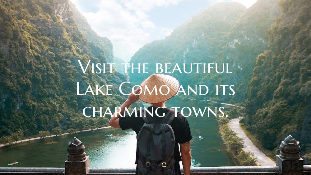 Visit the beautiful Lake Como and its charming tow...